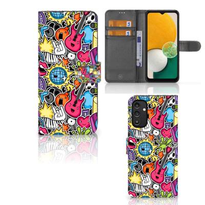 Samsung Galaxy A14 5G | Wallet Case | met Pasjes | Punk Rock