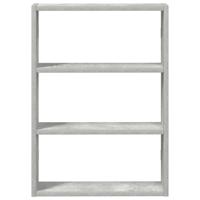 Wandschap 43x9x60 cm bewerkt hout betongrijs - thumbnail