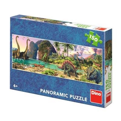 DinoToys Dinosaurus panorama puzzel 150 stukjes