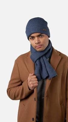 Barts Wilbert Scarf Sjaal Heren Blue one size