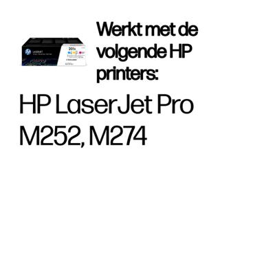 HP 201X pack 3 originele cyaan / magenta / gele high-yield LaserJet toners (CF253XM) voor HP Color LaserJet Pro M252 / M274 / M277