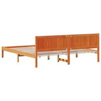 Bedframe Bruin 200 x 200 cm Massief grenenhout - thumbnail