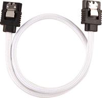 Corsair Hoogwaardige ommantelde SATA-kabel 30 cm (witte kleur) - thumbnail
