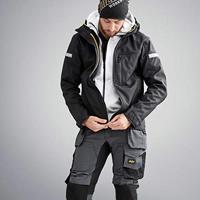 Snickers Workwear 6241 Stretch Werkbroek met holsterzakken grijs/zwart - maat 54 - thumbnail