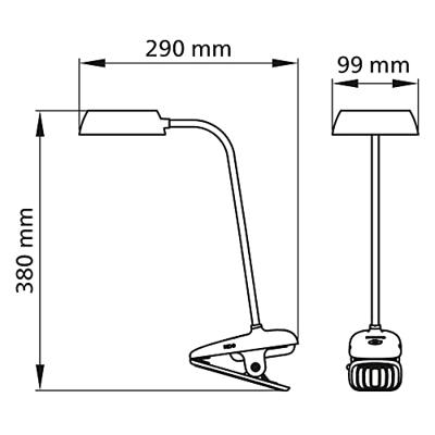 Bureaulamp Philips Lámpara de mesa Roze 3 W