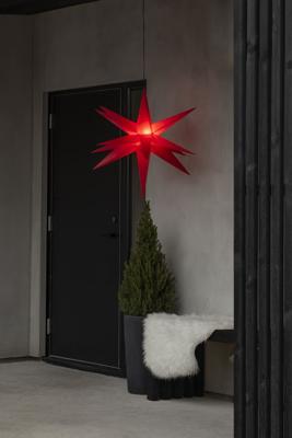 Konstsmide 5971-550 Kerstster Ster Warmwit LED Rood Energielabel: G (A - G)