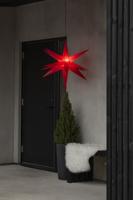 Konstsmide 5971-550 Kerstster Ster Warmwit LED Rood Energielabel: G (A - G) - thumbnail