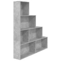 Boekenkast/kamerscherm 155x24x160 cm spaanplaat betongrijs - thumbnail