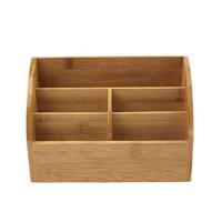 CEP desk organizer uit bamboe, staand, 5 vakken - thumbnail