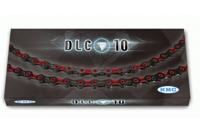 KMC dlc 10 116 schakels - roodzwart - fietsketting - thumbnail