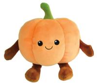 JEMINI Fruity 's doos met 6 zachte pluchen groenten en fruit +/- 17 cm - thumbnail