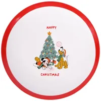Kurt S. Adler dinerbord keramiek disney mickey mouse & pluto 26.5x2.5cm - thumbnail