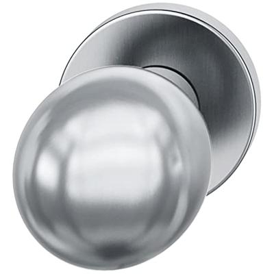 Deurknop bolmodel vast op rozet ASL rvs