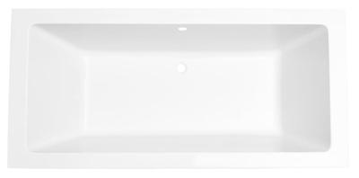 Xellanz Wiesbaden Santino SQ inbouw duo ligbad 180x80x49 cm acryl glans wit 21.3657