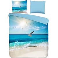 Good Morning Dekbedovertrek "strandthema" - Multi - (200x200/220 cm) - Katoen - thumbnail