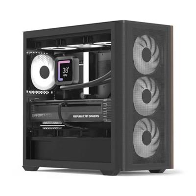 Aerocool D301A V2 zwart/hout