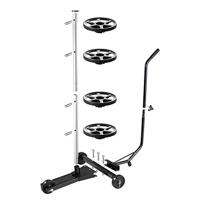 Velgboom mobiel zwart aluminium tot 225mm bandbreedte - thumbnail