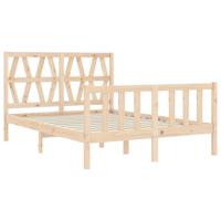 Bedframe met hoofdbord massief hout - thumbnail
