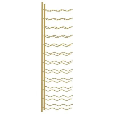 Wijnrek voor 36 flessen wandmontage ijzer goudkleurig Wijnrek voor 36 flessen wandmontage ijzer goudkleurig