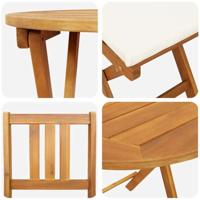 Bistroset 3 pcs Bruin Massief acaciahout - thumbnail