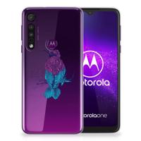 Motorola One Macro Telefoonhoesje met Naam Merel - thumbnail