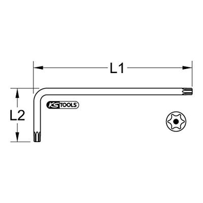 KS Tools 964.0603 Haakse schroevendraaier 20 mm
