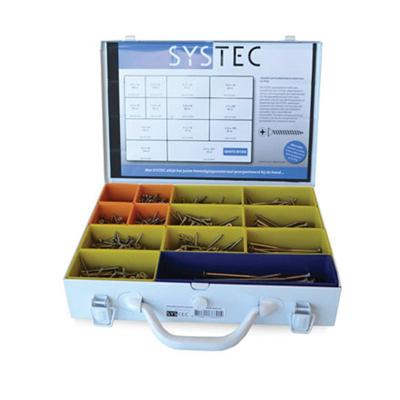 Systec Assortimentskoffer Spaanplaatschroef Rvs-A2 Pk Pozi - 8960.60.40301