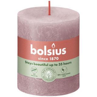 Bolsius kaars rustiek 7x8 cm ash rose