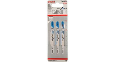 Bosch Accessories 2608631674 Decoupeerzaagblad T 118 G Basic for Metal, verpakking van 3 stuks 3 stuk(s)