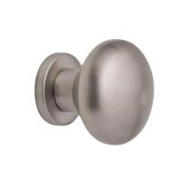 Hardbrass Voordeurknop Paddenstoel - RVS - thumbnail