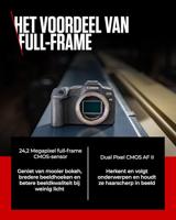 Canon EOS R8|24.2MP full-frame spiegelloze camera|Alleen behuizing |Tot 40 fps continu|Dual Pixel CMOS AF II|4K tot 60p|Vari-hoekscherm|Bluetooth & WiFi - thumbnail