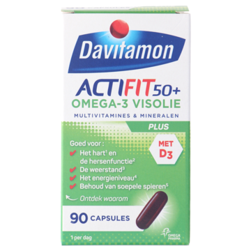 Davitamon Actifit 50+ Omega-3 Visolie Capsules Davitamon Actifit 50+ Omega-3 Visolie Capsules