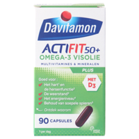 Davitamon Actifit 50+ Omega-3 Visolie Capsules - thumbnail