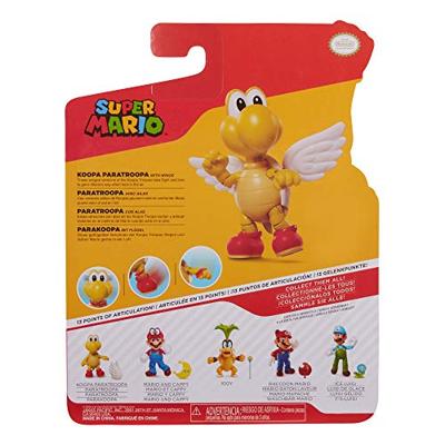 Super Mario Action Figure - Koopa Paratroopa with Wings (Red)