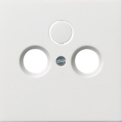 Gira F100 afdekplaat tv CAI zuiverwit glanzend