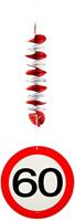 Hangdecoratie verkeersbord &apos;60&apos; - thumbnail
