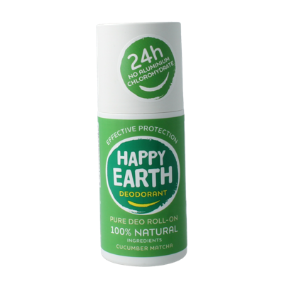 Happy Earth 100% Natural Deo Roll-On Cucumber Matcha