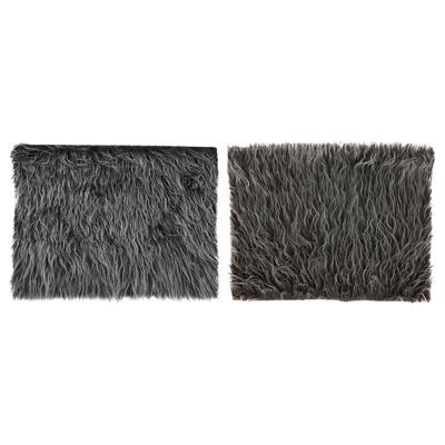 Svenska Living Kleedje lang haar 40x30cm bruin/grijs