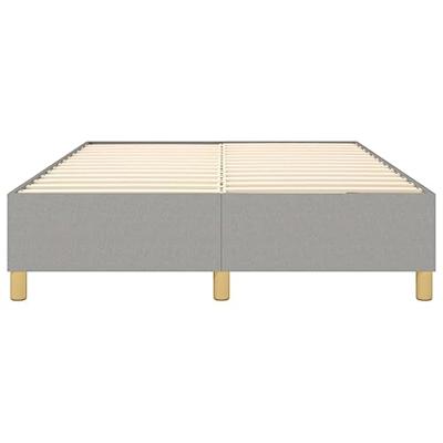 Boxspringframe stof lichtgrijs 140x190 cm