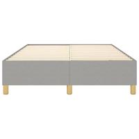 Boxspringframe stof lichtgrijs 140x190 cm - thumbnail