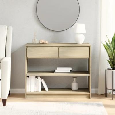 Wandtafel SAUDA 89,5x36,5x73 cm massief grenenhout eikenkleurig Wandtafel SAUDA 89,5x36,5x73 cm massief grenenhout eikenkleurig