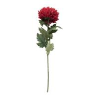 Kunstbloem dahlia groot - rood - 75 cm - thumbnail