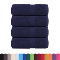 VidaXL Gastendoekjes 4 st 30x50 cm 360 g/m² 100% katoen marineblauw - thumbnail