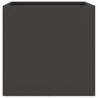 VidaXL Plantenbakken 2 st 49x47x46 cm staal zwart - thumbnail