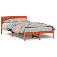 Bedframe Bruin 140 x 190 cm Massief grenenhout - thumbnail