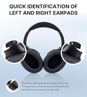 Edifier WH700NB Pro Draadloze over-ear hoofdtelefoon met -43dB actieve ruisonderdrukking, Hi-Res audio, AAC, Bluetooth V5.4, multi-point-verbinding, AI-heldere oproepen, snel opladen, opvouwbaar, - thumbnail