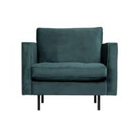 WOOOD Fauteuil 'Rodeo' Velvet, kleur Teal - thumbnail