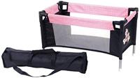 Poppen Reisbedje - Pink Checkered - thumbnail