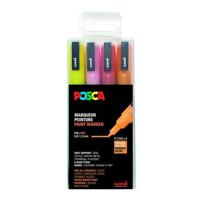 Paintmarker uni posca pc3m f 4st glitter warm - thumbnail