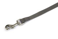 Hondenriem Uni 120cm x 20mm donkergrijs - thumbnail